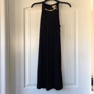 Michael Kors navy dress with gold hardware